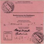 BRD - 40 Pfg. Heuss I Postanweisung n. ITALIEN Würzburg 4 - Brixen 18.7.55