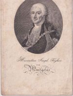 Bayern - Maximilian Joseph Freyherr von Montgelas Portrait alter Stich ca. 1850