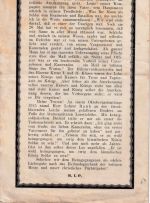 Bayern - Dietramszell Trauerrede Lehrer u. Leutnant F.X. Rauh 4-seitig 1917