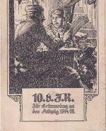 Bayern - 10. b. I.R. Erinnerungskarte Feldzug 1914/18 ungelaufen