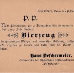 Bayern - 3 Pfg. Wappen Wz.3 Drucksachenkarte Regensburg - Landshut 1887