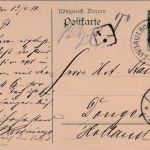 Bayern - 5 Pfg. Luitpold Ganzsache n. HOLLAND Lindau - Dongen 1911 Nachporto !