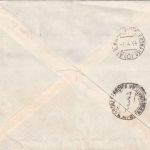DR - 50 Pfg. Hindenburg Wz. Waaben waagr. Paar u.a. Eilbrief n. ITALIEN 5.4.34