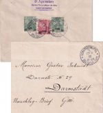 DP Türkei - 2x10+20 P. Germania/Reichspost Brief Constantinopel 3 - 12.5.02