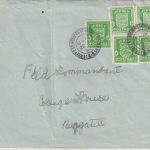 Dt.Bes. Kanalinseln - Jersey 5x1/2 P. Inselbriefbrief a. Feldkommandantur 1943