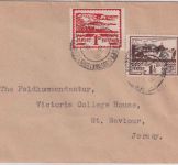 Dt.Bes. Kanalinseln - Jersey 1+1 1/2 P. Ansichten Inselbriefbrief 19.6.43
