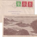 Dt.Bes. Kanalinseln - Jersey 1+1 1/2 P Wappen Inselbriefbrief (Ansicht !) 6.4.42
