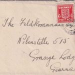 Dt.Bes. Kanalinseln - Guernsey 2x1+1/2 P Wappen Inselbrief 6.7.41