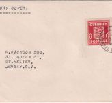 Dt.Bes. Kanalinseln - Guernsey 1 P. Wappen Inselbrief/FDC 18.2.41