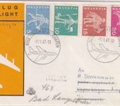 Schweiz - Swiss Air Erstflug Zürich/Kopenhagen 1967 Luftpostbrief