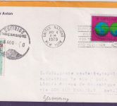 Mocambique - 10 C. Freimarke/Independencia Lagergebühr Luftpostbrief 1979