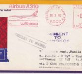 Philippinen - 1 P. 50 J. Stadt Davo Postlagergebühr Luftpostdrucksache 1987