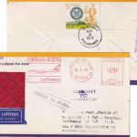 Philippinen - 1 P. 50 J. Stadt Davo Postlagergebühr Luftpostdrucksache 1987