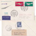 BRD - 50 J. Dt. Luftpostverkehr FDC ESST Bonn 1969 luxemb. Postlagergebühr