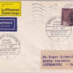 BRD - Hamburg 1967 Luftfracht SST Luftpostbrief n. LUXEMBURG lux. Lagergebühr !