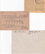 DR/All.Bes. - Arzberg (Oberfr.) 3 Belege ex 1924/1946 darunter 23.2.45 !!