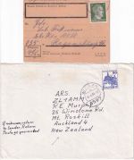 DR/BRD - Wiesau (Oberpfalz) Paketkarte/Luftpostbrief ex 1943/1981