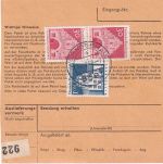 BRD - Bayreuth Land (Wohnsgehaig) Paketkarte n. Nürnberg 1968