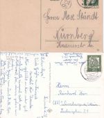 Bayern/BRD - Laineck Ganzsache (A-Teil) 1913 + Ansichtskarte/Poststelle I 1962