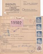 Bayern/DR/All.Bes./BRD - Goldmühl 4 Belege (u.a. Geb.bez., Paketkarte) 1919/68