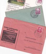 DR/BRD - Warmensteinach (2 Briefe, 1 Bildganzsache) ex 1937/1983