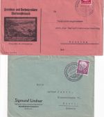 DR/BRD - Warmensteinach (2 Briefe, 1 Bildganzsache) ex 1937/1983