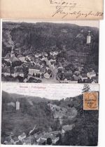 Bayern/DR - Berneck 1 Ganzsachenbrief + 2 Ansichtskarten ex 1887/1926