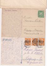 Bayern/DR - Berneck 1 Ganzsachenbrief + 2 Ansichtskarten ex 1887/1926