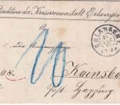 Bayern - Erlangen 1905 unfrank. Dienstbrief n. Kainsbach - Nachporto