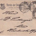 Bayern - 3x2 Pfg. Wappen illustr. Ortsbrief (Verein d. Dt. Kaufleute) Fürth 1907
