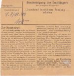 DR - 25+40 Pfg. AH Wertpaketkarte Nürnberg 12 - Regensburg 1943