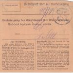 Bayern - 2x50+25 Pfg. Ludwig Paketkarte Treffelstein - Nürnberg 26. JAN 20
