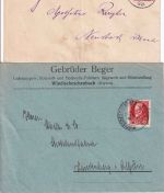 Bayern - Windischeschenbach K1 (1892) + K2 (1916) - 2 Briefe