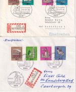 BRD/Berlin - Kulmbach Zinnfigurenbörse 1971 (SST) + Wofa 1969 (FDC) - 2 Belege