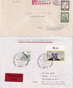 BRD - Rothenkirchen ü. Kronach 1x Einschreiben 1962 1x Eilbrief 1977