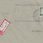 BRD - Dürrenwaid Handwerbestpl. Einschreibebrief n. Kronach 1962