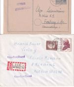 Bayern/All.Bes./BRD - Oettingen 6 Belege ex 1912/1991