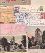Bayern/DR/BRD - Rothenburg o/T. 9 Belege ex 1910/1977