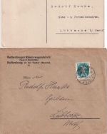 Bayern/DR/BRD - Rothenburg o/T. 9 Belege ex 1910/1977