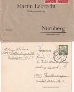 Bayern/DR/BRD - Rothenburg o/T. 9 Belege ex 1910/1977