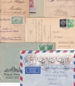 Bayern/DR/BRD - Dinkelsbühl 6 Belege/1 Briefstück ex 1884/1992