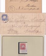 Bayern/DR/BRD - Dinkelsbühl 6 Belege/1 Briefstück ex 1884/1992