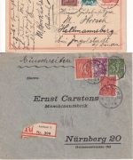 Bayern/DR/All.Bes./BRD - Ansbach 18 Belege ex 1907/1991