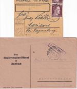 Bayern/DR/All.Bes./BRD - Ansbach 18 Belege ex 1907/1991