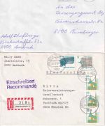 Bayern/DR/All.Bes./BRD - Ansbach 18 Belege ex 1907/1991