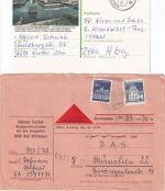 Bayern/DR/BRD - Bad Brückenau 7 Belege ex ca. 1880/1982