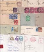 Bayern/DR/All.Bes./BRD - Markt Heidenfeld 10 Belege ex 1882/1986