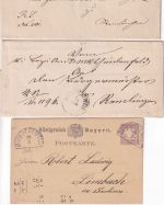 Bayern/DR/All.Bes./BRD - Markt Heidenfeld 10 Belege ex 1882/1986