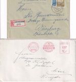 Bayern/DR/All.Bes./BRD - Markt Heidenfeld 10 Belege ex 1882/1986