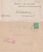 Bayern/DR/All.Bes./BRD - Miltenberg 5 Belege ex 1900/1949
